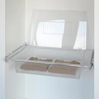 Roomy drawer box - transparent - bright aluminium - transparent polycarbonate 2